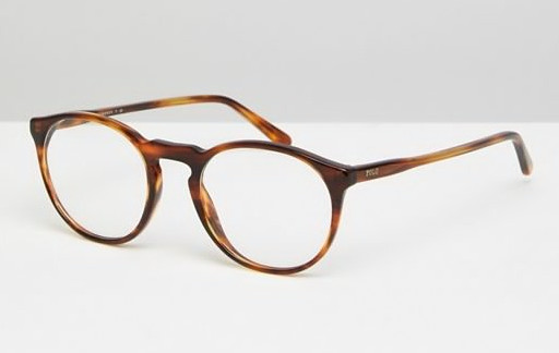 Круглые очки в черепаховой оправе Polo Ralph Lauren