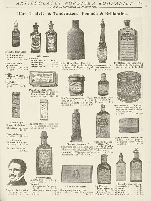Каталог средств для укладки волос 1905-1906