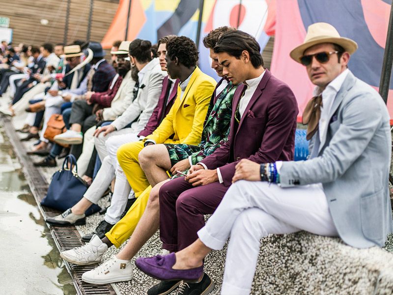 Pitti Uomo 2016 - мужская обувь разных стилей и расцветок